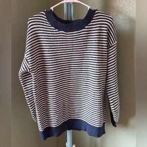 Women’s Blue and White striped sweater size M